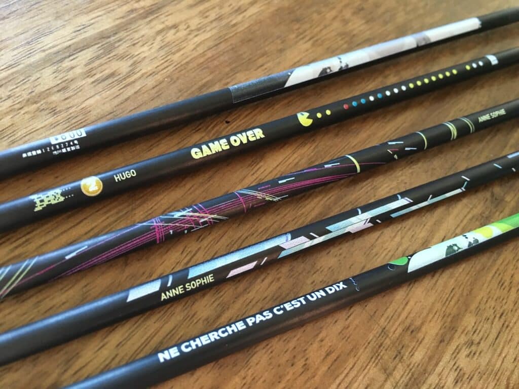 Impression sur flèche carbone