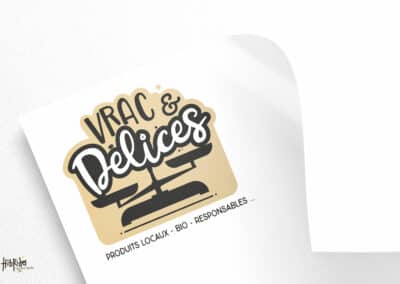 Création de l’identité Visuelle de l’épicerie « Vrac & Délices »