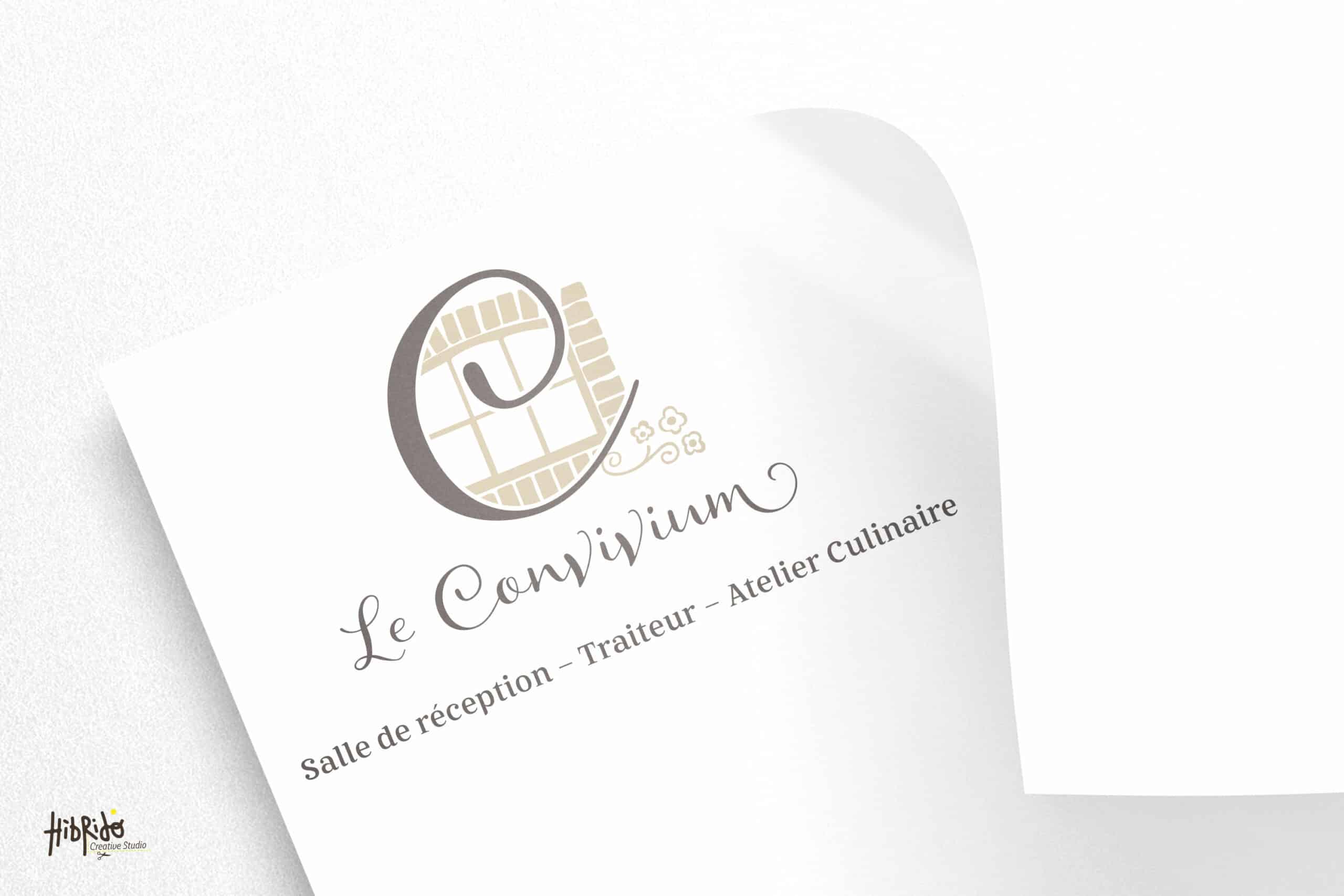 Logo Le Convivium, traiteur et atelier culinaire.