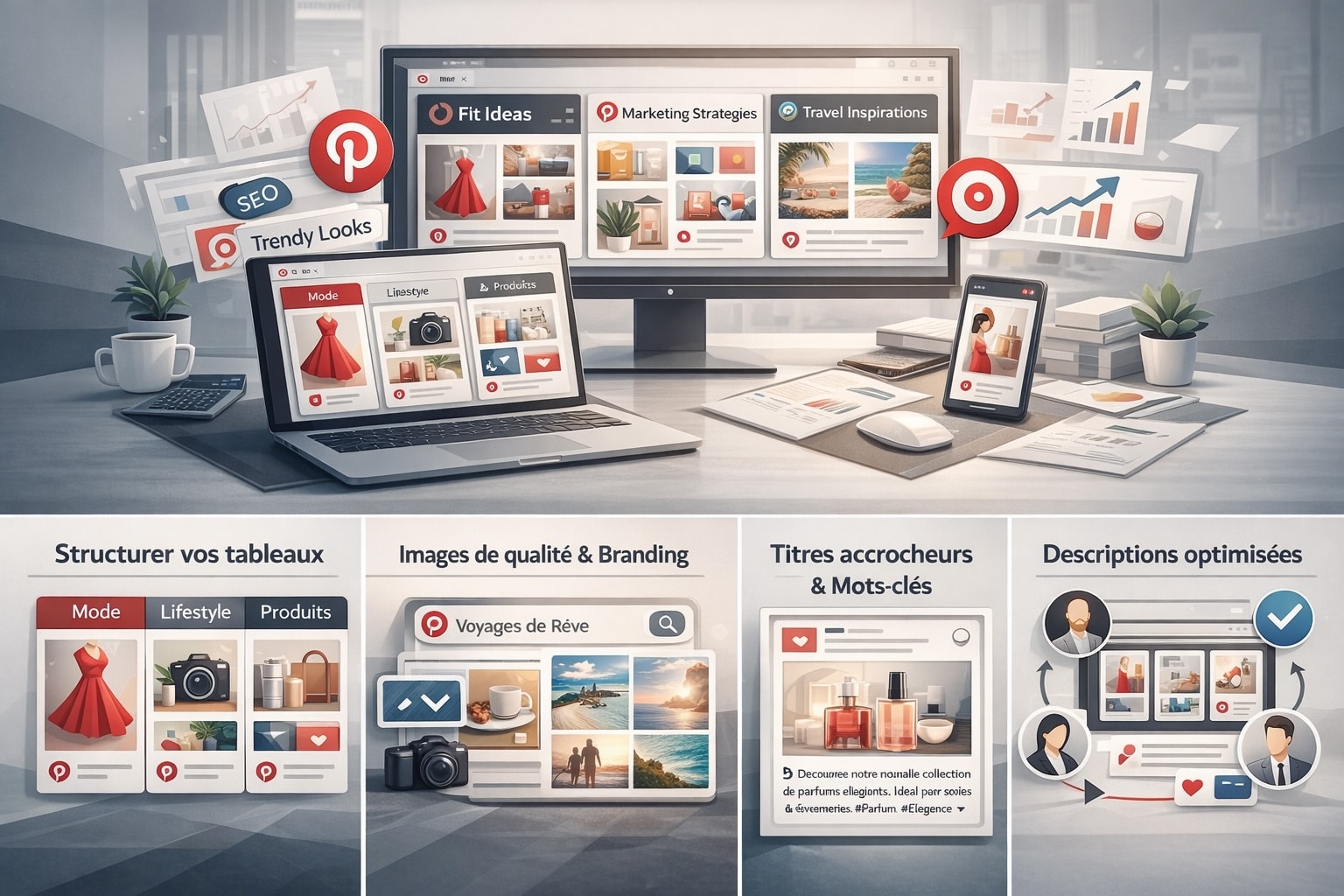 Optimisation SEO pour Pinterest : structurer et renforcer votre stratégie.