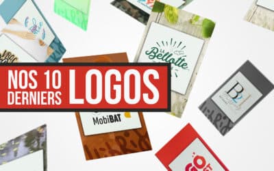 Nos 10 derniers logos pour commerces, entreprises et associations….