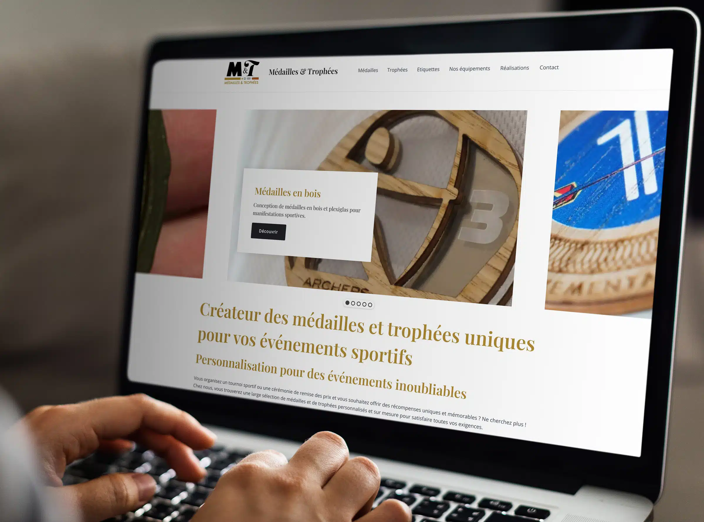 site internet Médailles & Trophées