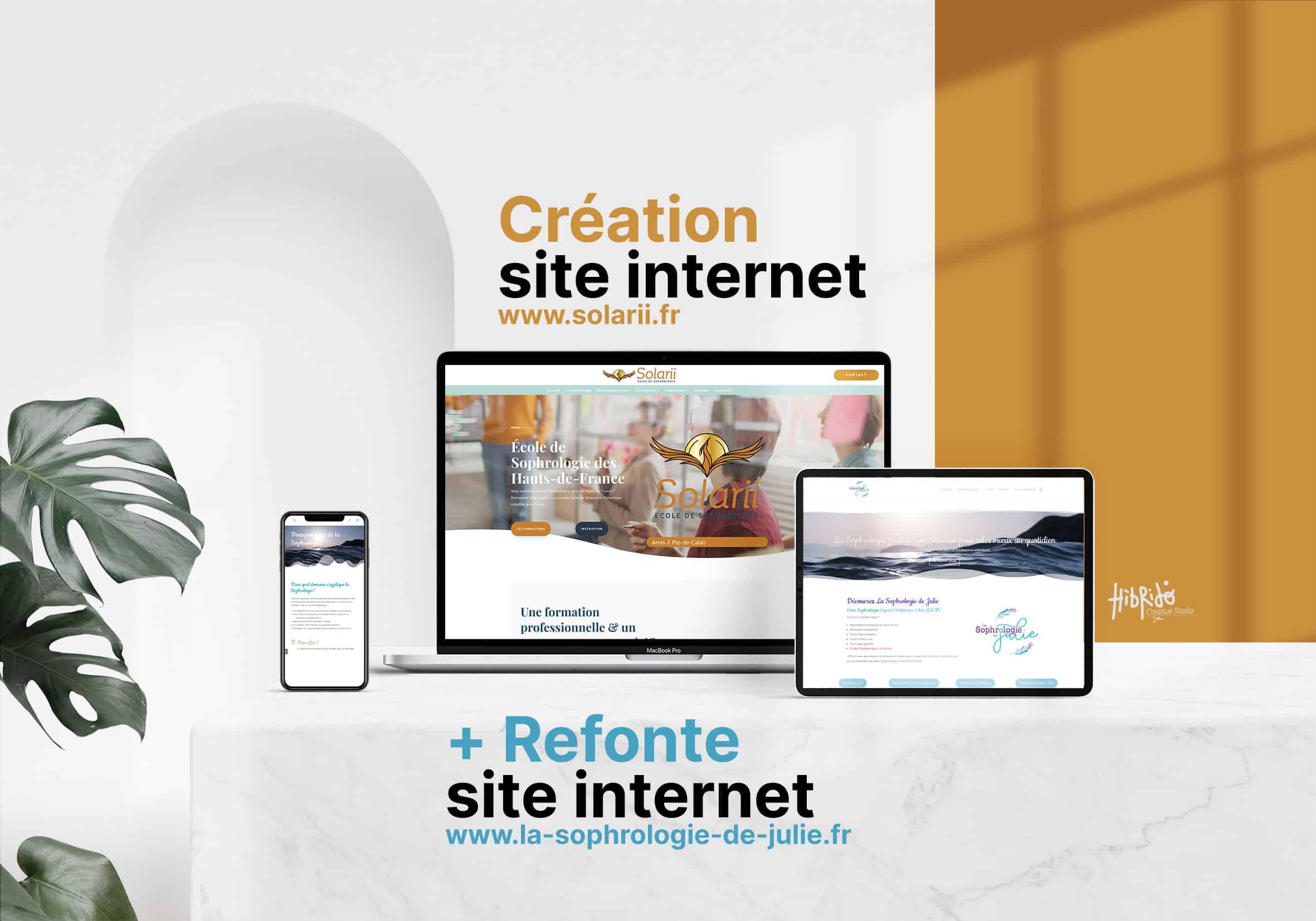 Création du site internet Solarii - La Sophrologie de Julie