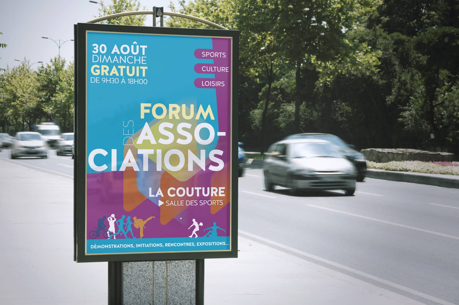 Affiche "Forum des Associations", 30 août, La Couture.