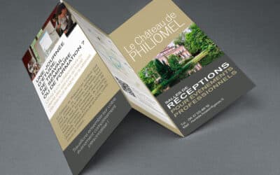 Le chateau de philiomel, brochure mariage et séminaires.