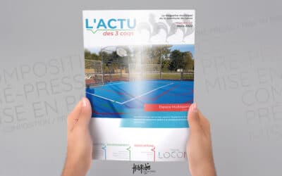 Mise en page du magazine de la ville de Locon