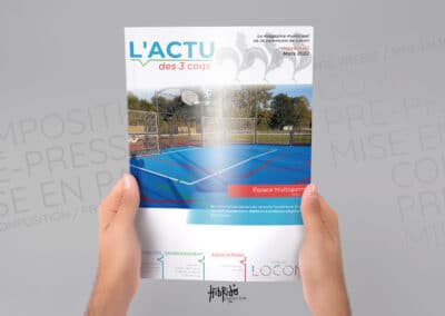 Mise en page du magazine de la ville de Locon