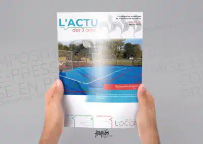 Mise en page du magazine de la ville de Locon