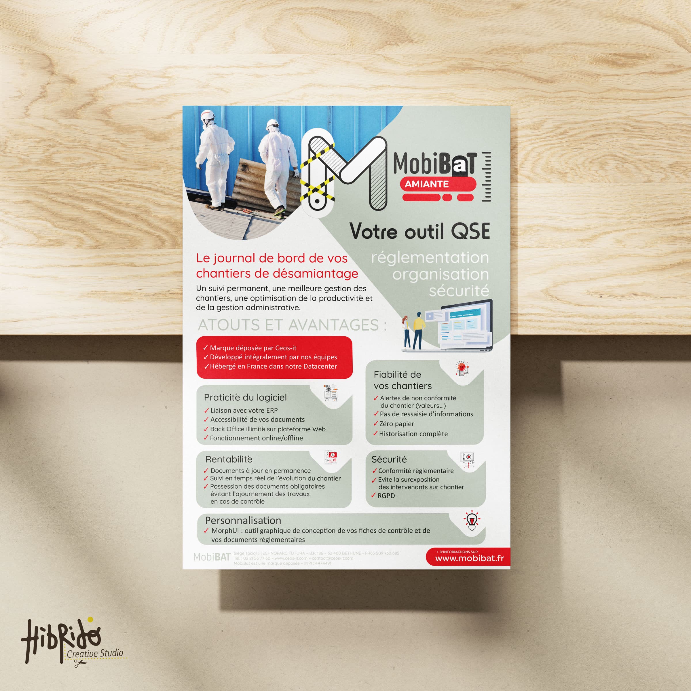 plaquette de présentation de l'outil QSE Mobibat.