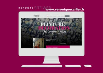 Création du site internet : Veronique Carlier – Décoratrice et Peintre Béthune