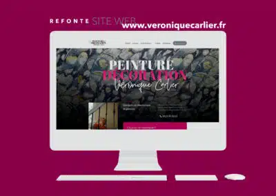 Création du site internet : Veronique Carlier – Décoratrice et Peintre Béthune