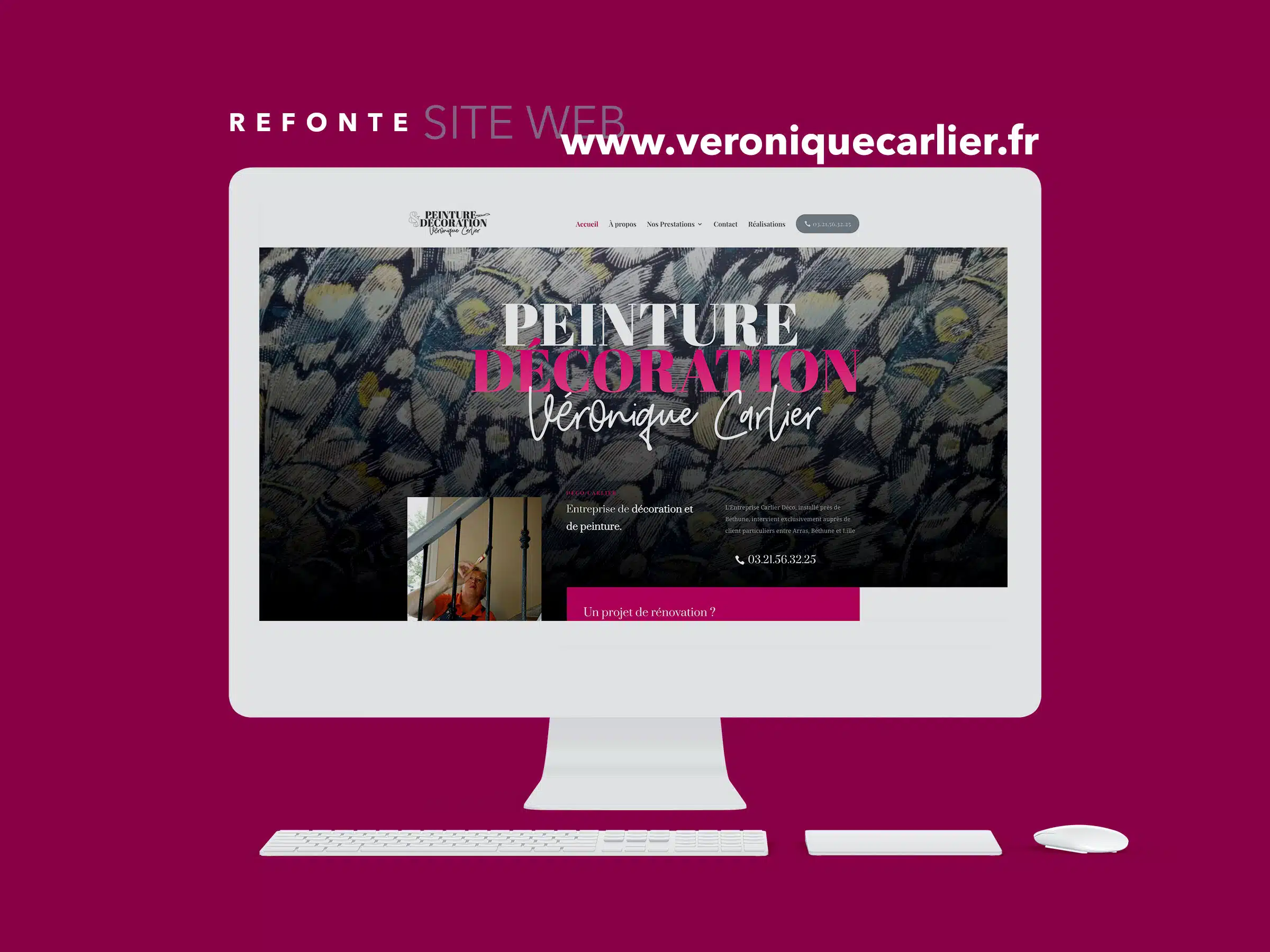 Refonte site web Véronique Carlier