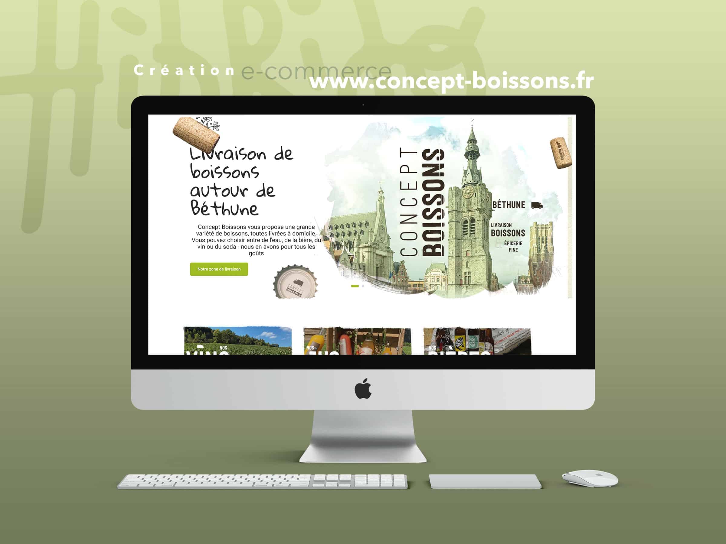 Site Concept Boissons livraison Boissons Béthune