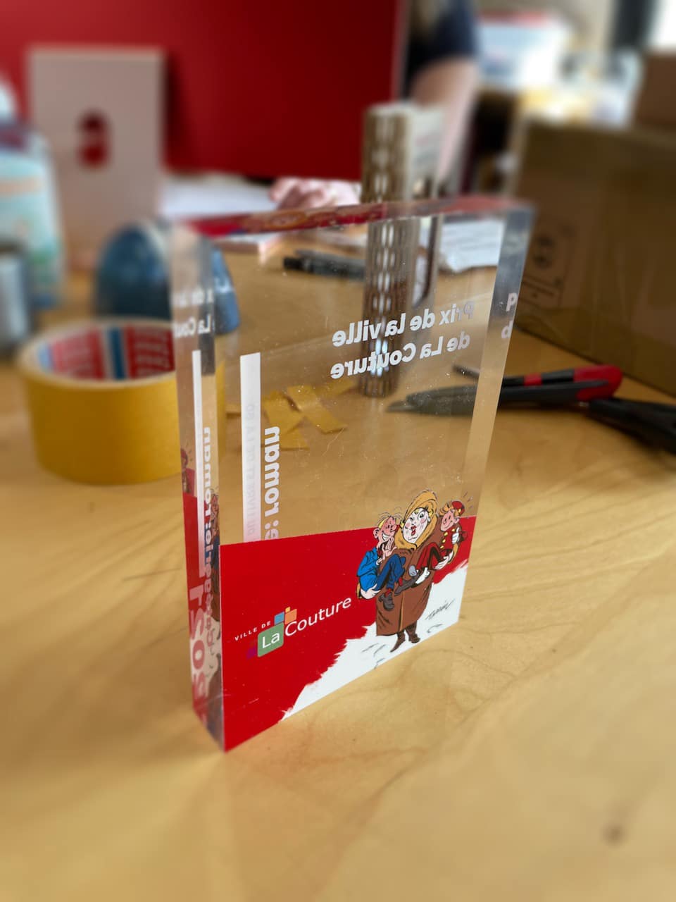 Prix de La Couture sur table.