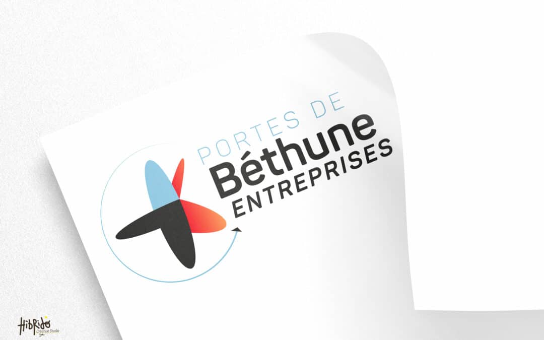 Conception du logotype : Portes de Béthune Entreprises