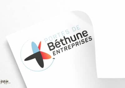 Conception du logotype : Portes de Béthune Entreprises