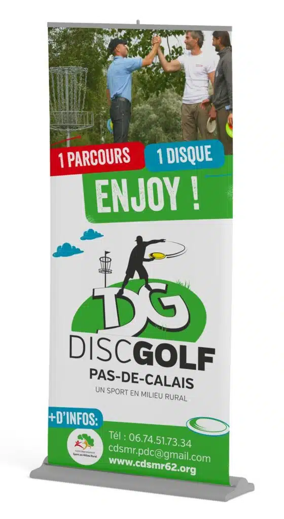 Affiche Disc Golf Pas-de-Calais.