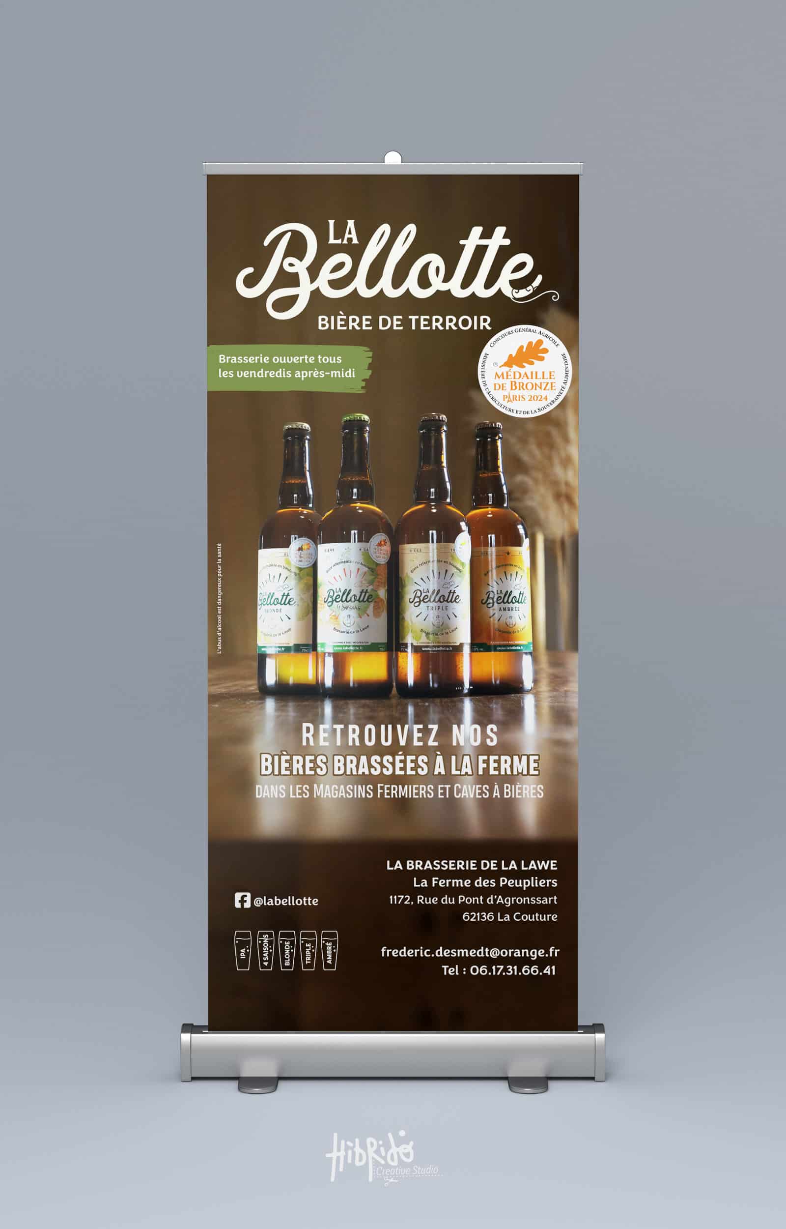 Rollup 85x200 pour La Bellotte.