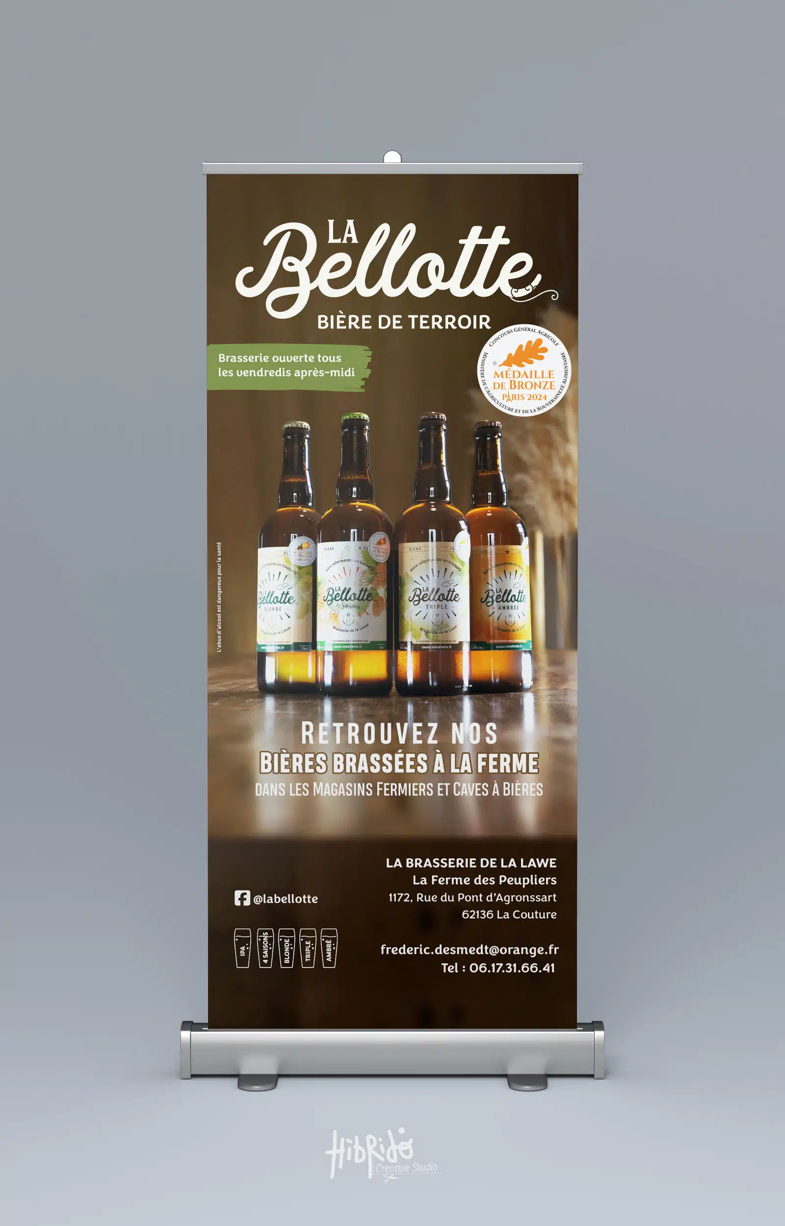 Rollup 85x200 pour La Bellotte - La Couture