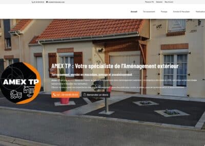 Comment avons-nous aider la société AMEX TP à être visible sur internet ?