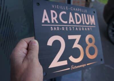 Plaque Arcadium Vieille-Chapelle 238 Bistromonique
