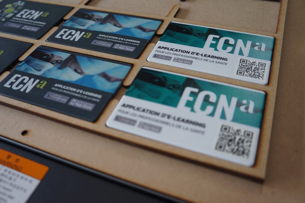 Cartes d'application d'e-learning pour professionnels de santé.