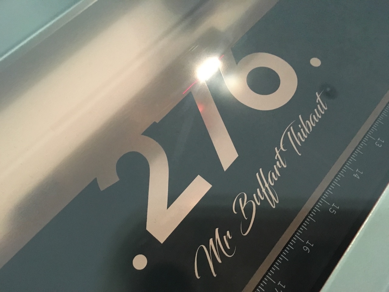 Numéro de maison 216, Mr. Buffart Thibaut.