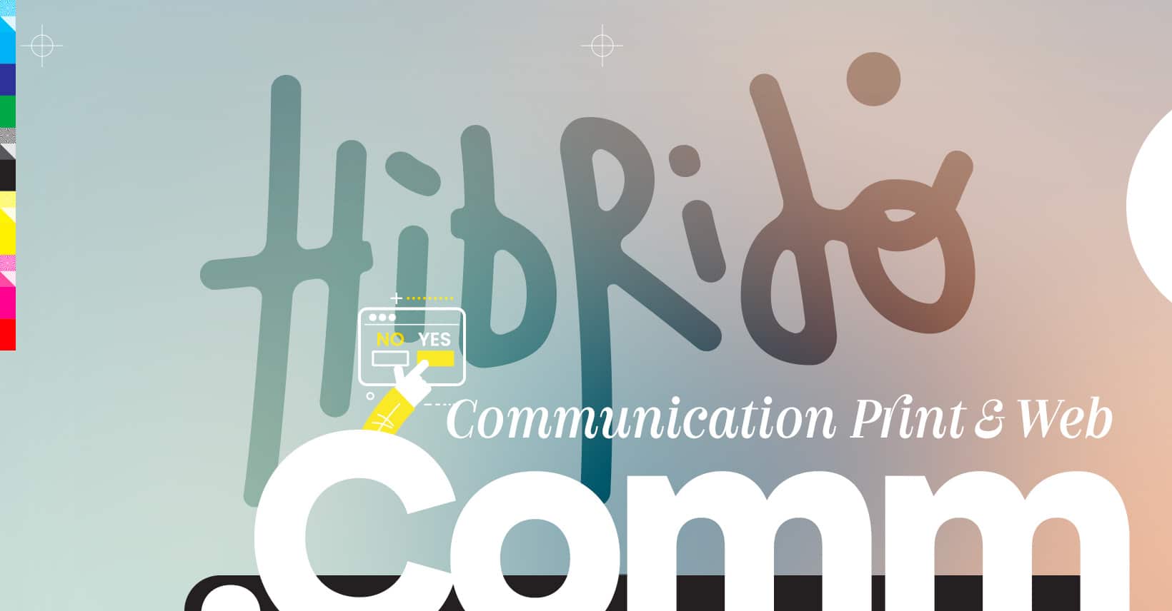 Logo Hibrido, communication print et web.