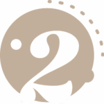 Icône marron avec le numéro deux stylisé.