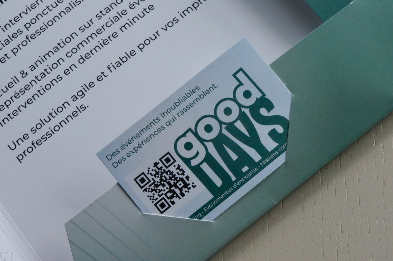 Carte de visite Good Days - Richebourg avec QR Code
