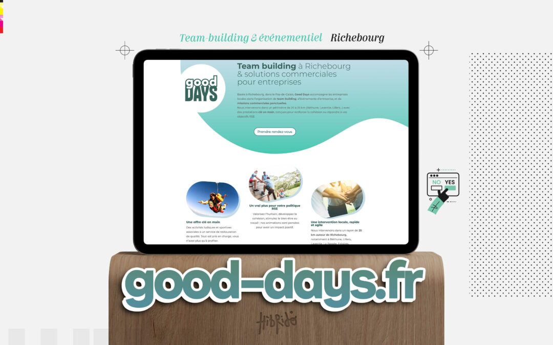 Création du site vitrine pour Good Days – Richebourg