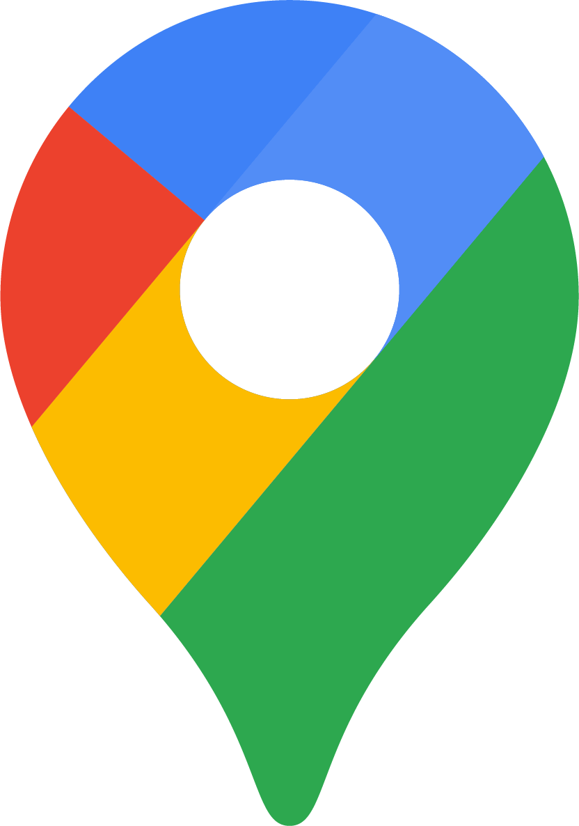 Logo coloré en forme d'épingle