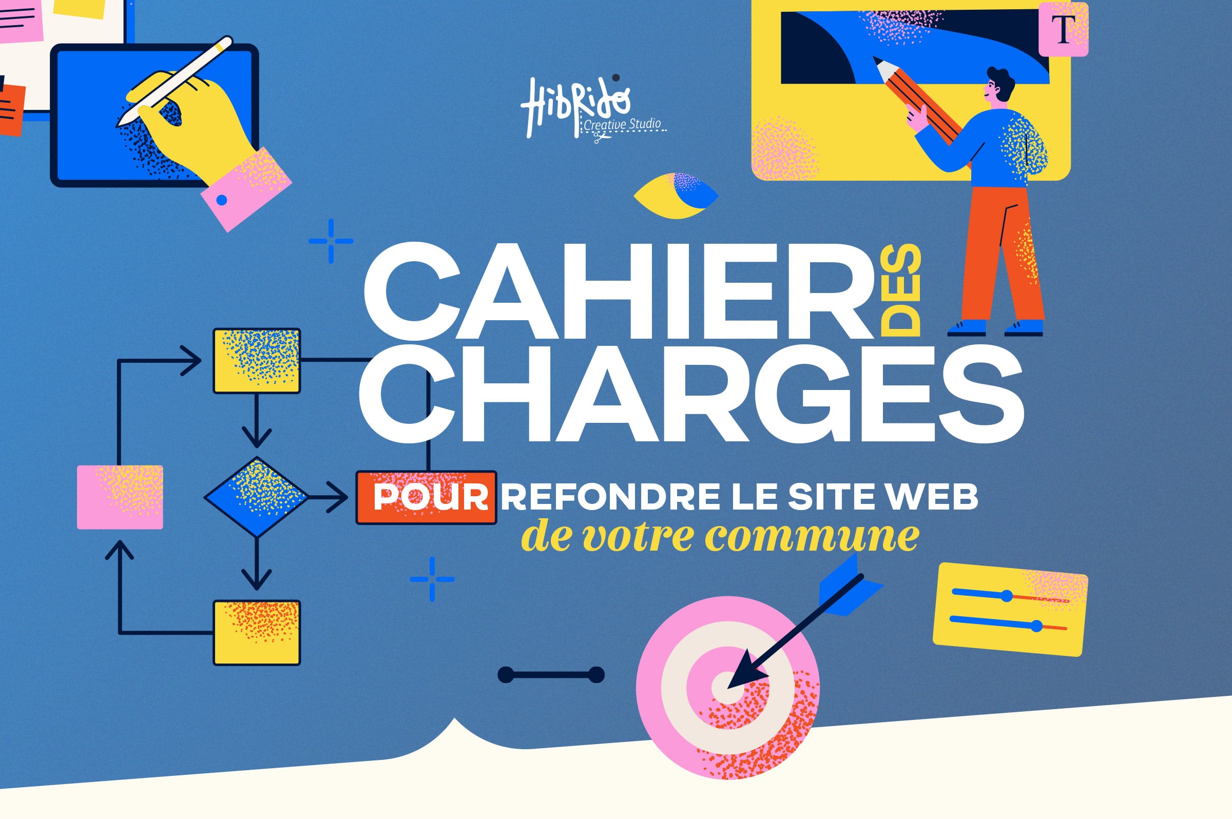 Graphisme coloré pour refonte de site web.