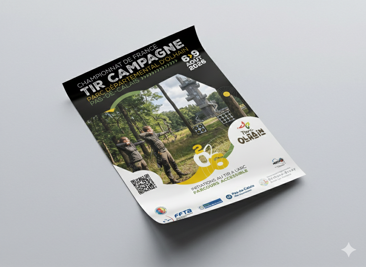 Mockup - Affiche Championnat de France de tir Campagne 2026