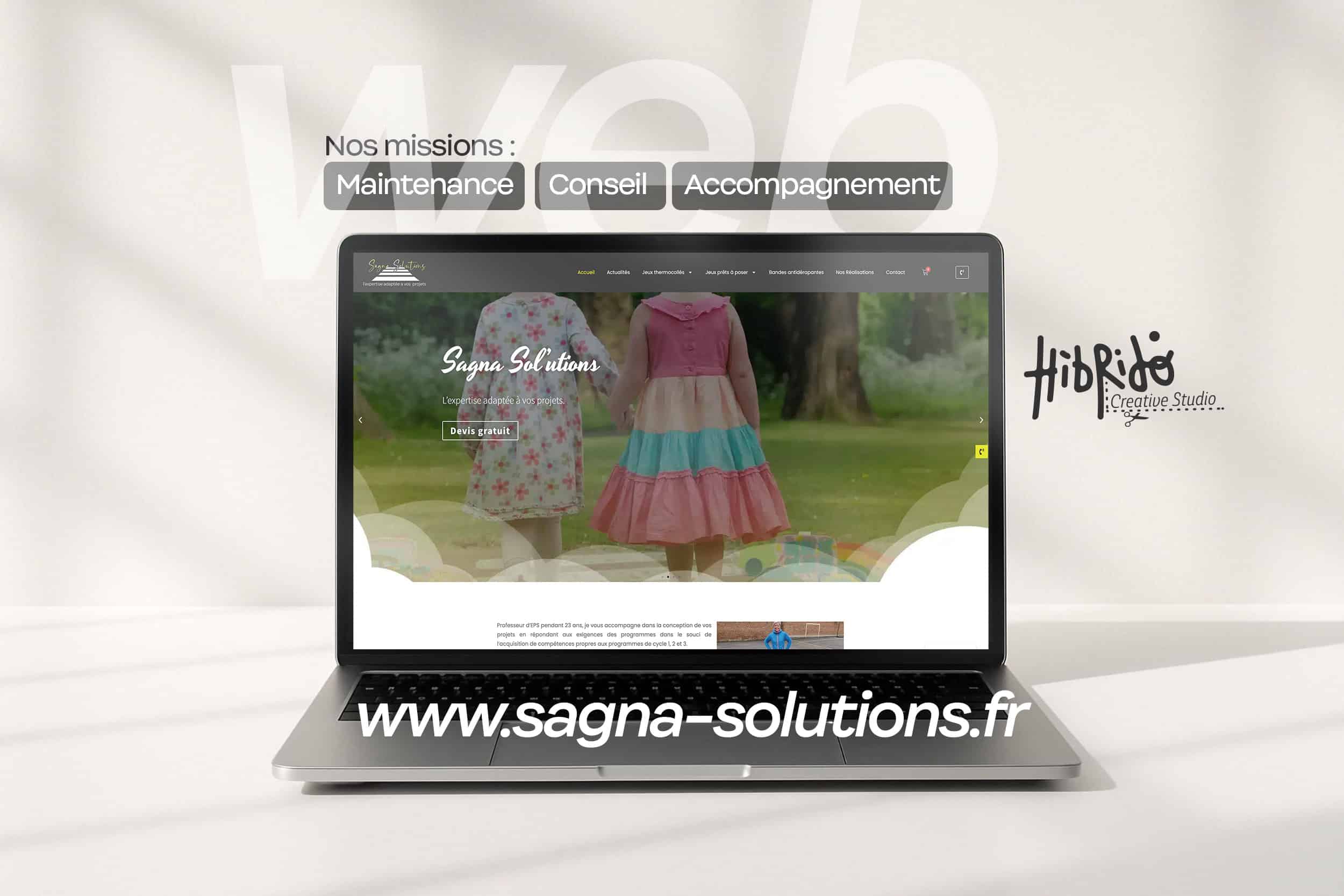 mockup site internet sagna-solutions.fr